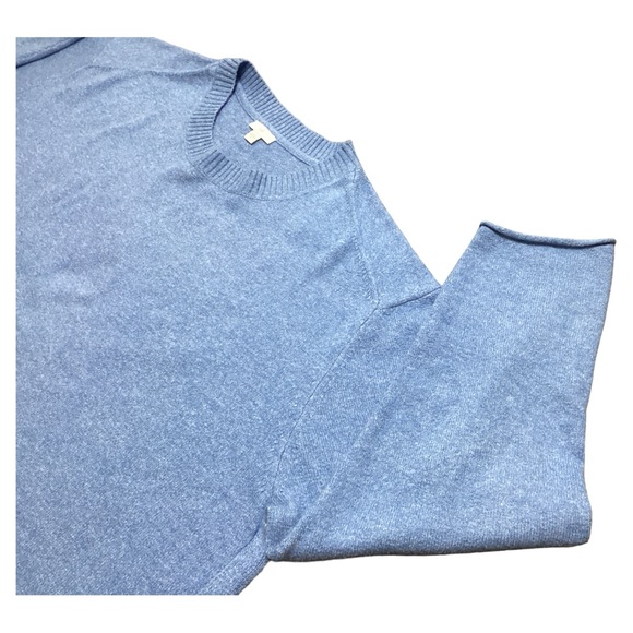 J. Jill Women's Long Sleeve Split Hem Blue Stretch Pullover Sweater Plus Size 3X - Picture 5 of 16